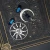 boheme noir kolczyki asymetryczne dark boho moon and sun  2.webp