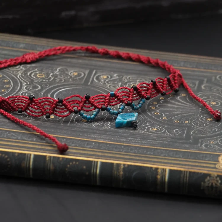 boheme noir choker makrama.webp