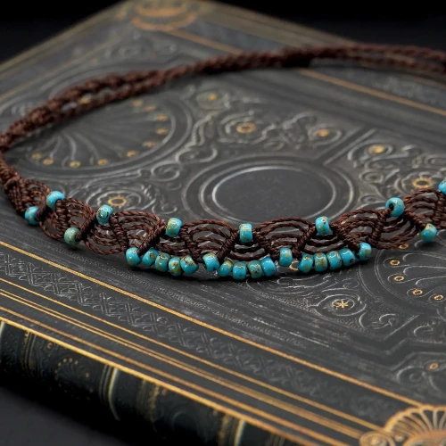 boheme noir choker makramowy w stylu boho.webp