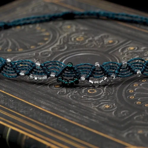 choker boho morski boheme noir.webp