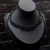 choker pleciony makramowy czarny boheme noir.webp