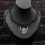 choker makramowy dark boho czarny paproć i księżyc boheme noir.webp