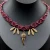 choker z krukiem burgundowy boheme noir.webp