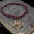naszyjnik z duża zawieszką choker makrama boheme noir.webp