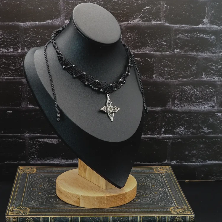 choker boheme noir makrama.webp